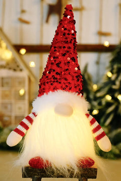 3-Pack Sequin Light-Up Christmas Gnomes Trendsi