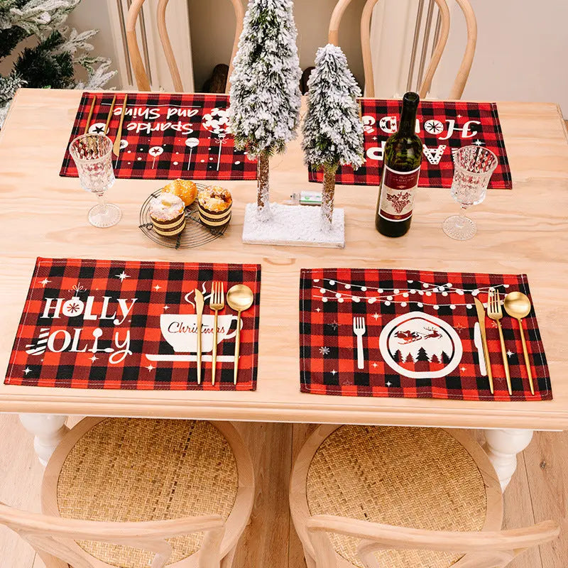 Assorted 2-Piece Plaid Placemats - Florida Guy