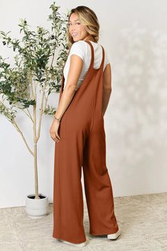 Double Take Full Size Wide Strap Overall with Pockets - Florida Guy