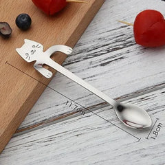 Stainless Steel Cat Teaspoons Zendrop