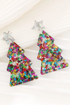 Christmas Tree Acrylic Earrings - Florida Guy