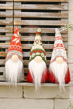 3-Pack Christmas Snowflake Hat Faceless Gnomes Trendsi