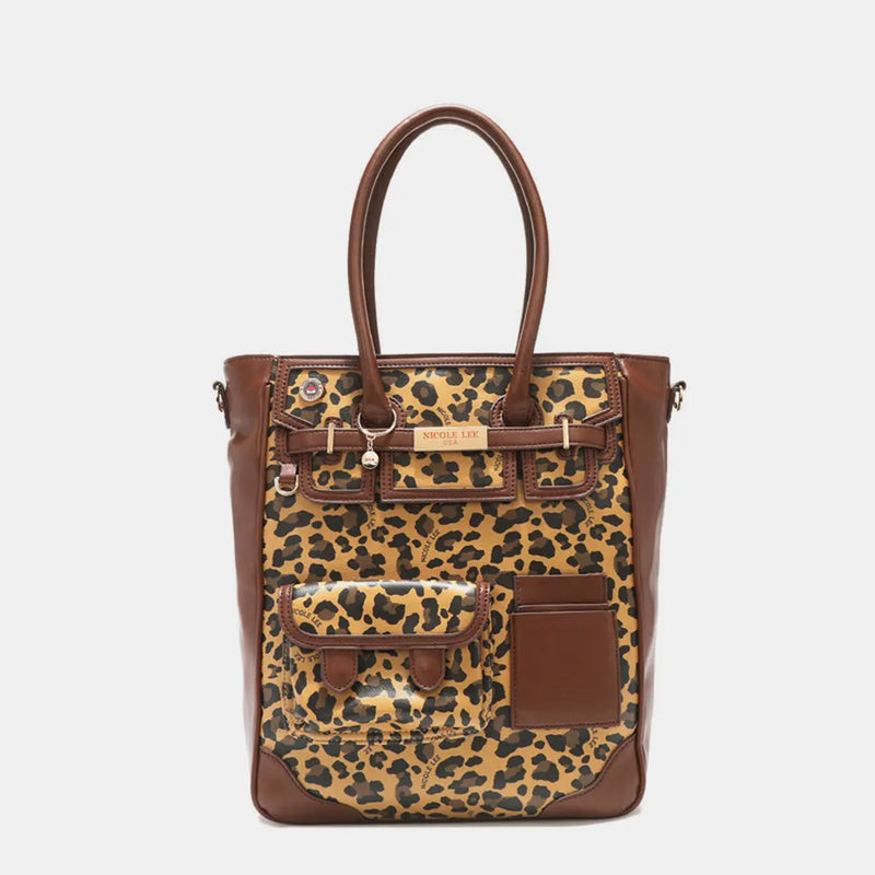 Nicole Lee USA Leopard Large Tote Bag - Florida Guy