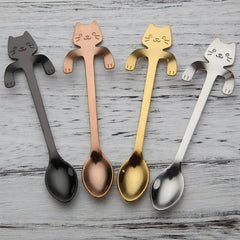 Stainless Steel Cat Teaspoons Zendrop