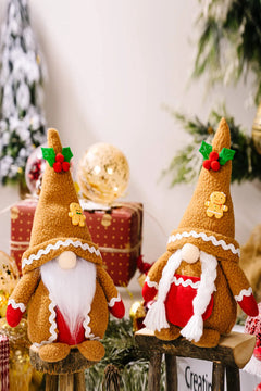 2-Pack Christmas Gingerbread Gnomes Trendsi