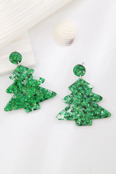 Christmas Tree Acrylic Earrings - Florida Guy