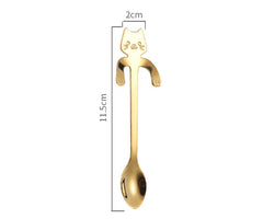 Stainless Steel Cat Teaspoons Zendrop