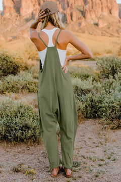 Double Take Full Size V-Neck Sleeveless Jumpsuit with Pockets - Florida Guy