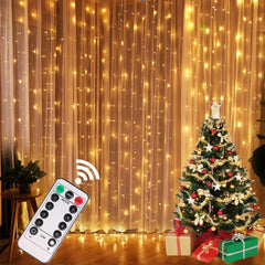 Christmas Lights Curtain Garland Florida Guy