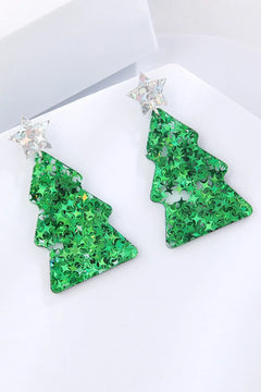 Christmas Tree Acrylic Earrings - Florida Guy