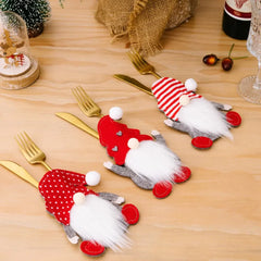 3-Piece Faceless Gnome Cutlery Holders Trendsi