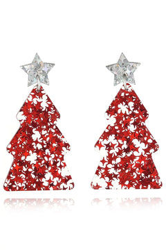 Christmas Tree Acrylic Earrings - Florida Guy