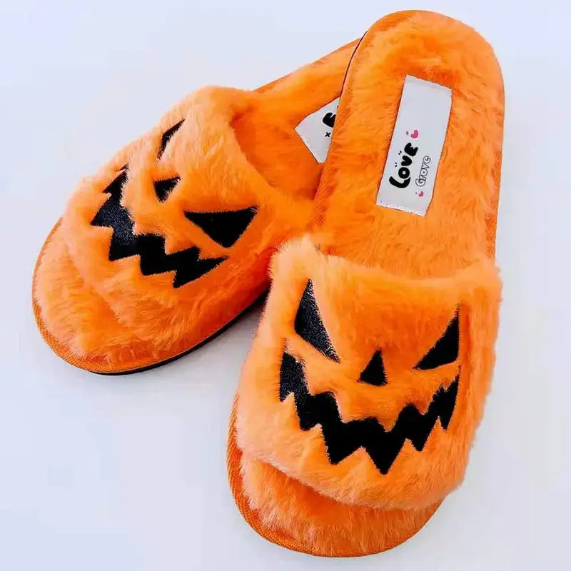 Halloween Pumpkin Slippers - Florida Guy