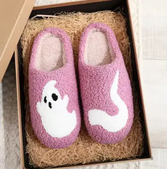 Halloween Ghost Cotton Slippers Home Flat - Florida Guy