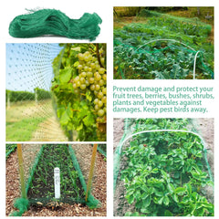 33FT Anti Bird Netting Pond Net Protection Tree Crops Plants Fruits Garden Mesh Florida Guy