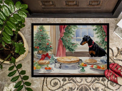 Doberman Pinscher Christmas Cookies Doormat Florida Guy