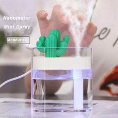 Ultrasonic Air Humidifier Clear Cactus Zendrop