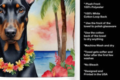 Doberman Pinscher Luau Kitchen Towel Florida Guy